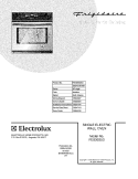 COVER Diagram and Parts List for FEB30S5DCA  Frigidaire Wall Oven