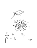 CONSOLE, CONTROLS, TOP PANEL, MISCE Diagram and Parts List for DG250EXW1  Frigidaire Dryer