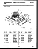 BROILER DRAWER PARTS Diagram and Parts List for GF501KXD3  Frigidaire Range
