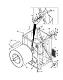 CABINET / DRUM Diagram and Parts List for FDG546RBT1  Frigidaire Dryer