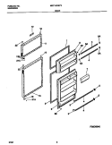DOOR Diagram and Parts List for MRT16CGEW3  Frigidaire Refrigerator