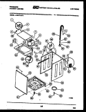 CABINET PARTS Diagram and Parts List for LCG771LL1  Frigidaire Washer Dryer Combo