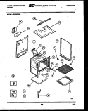 BODY PARTS Diagram and Parts List for GF740ND4  Frigidaire Range
