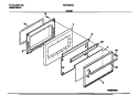 DOOR Diagram and Parts List for TGF364SCDA  Tappan Range