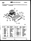BROILER DRAWER PARTS Diagram and Parts List for 32-0127-23-02  Frigidaire Range
