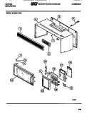 DOOR, CONTROL PANEL, WRAPPER Diagram and Parts List for 56-2896-10-02  Tappan Microwave