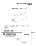 COVER Diagram and Parts List for FFC09M5CW4  Frigidaire Freezer