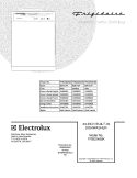 COVER Diagram and Parts List for FFBD2405KS0  Frigidaire Dishwasher