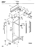 CABINET Diagram and Parts List for FRT18INLHW0  Frigidaire Refrigerator
