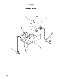 CONTROL PARTS Diagram and Parts List for FAH106J2T1  Frigidaire Air Conditioner
