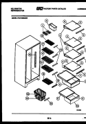 SHELVES AND SUPPORTS Diagram and Parts List for FAK190GN0T  Kelvinator Refrigerator
