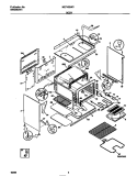 BODY Diagram and Parts List for MEF402WCD2  Frigidaire Range