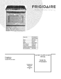 COVER Diagram and Parts List for FPGS3085KFG  Frigidaire Range