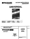 COVER Diagram and Parts List for MDB120RFM2  Frigidaire Dishwasher
