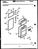 DOOR PARTS Diagram and Parts List for GCD14BJ0  Frigidaire Refrigerator