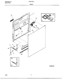 DOOR Diagram and Parts List for FDB125RHB1  Frigidaire Dishwasher