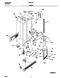 CABINET Diagram and Parts List for FRS24ZGHD0  Frigidaire Refrigerator