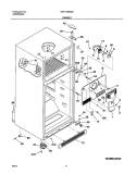 CABINET Diagram and Parts List for WRT15MG4BQ0  Westinghouse Refrigerator