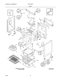BODY Diagram and Parts List for TGF351ESH  Tappan Range