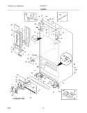 CABINET Diagram and Parts List for EW23BC71IB8  Electrolux Refrigerator