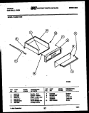 DRAWER PARTS Diagram and Parts List for 12-4980-00-03  Tappan Wall Oven