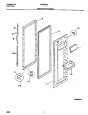 REFR DOOR Diagram and Parts List for GRS26ZRGD2  Gibson Refrigerator