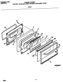 DOOR Diagram and Parts List for FEF355CFSD  Frigidaire Range