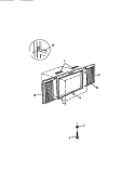 WINDOW MOUNTING Diagram and Parts List for AC088J7B1  Frigidaire Air Conditioner