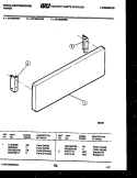 PANEL WITH BRACKET Diagram and Parts List for KF100KDH3  Frigidaire Range