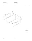DOOR Diagram and Parts List for FEF304PHWY  Frigidaire Range