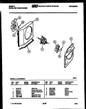 AIR HANDLING PARTS Diagram and Parts List for AL07A6EVA1  Gibson Air Conditioner