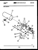 BURNER, IGNITER AND VALVE Diagram and Parts List for DGCSFL2  Frigidaire Dryer