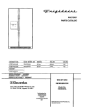 COVER Diagram and Parts List for FRS23W3AW6  Frigidaire Refrigerator