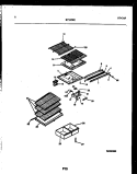 SHELVES AND SUPPORTS Diagram and Parts List for RT19F8YX3B  Gibson Refrigerator