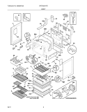 BODY Diagram and Parts List for CPEF3081KFE  Frigidaire Range