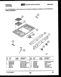 COOKTOP PARTS Diagram and Parts List for GCG34BNL4  Frigidaire Range