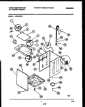 CABINET PARTS Diagram and Parts List for LE400AXW2  Frigidaire Washer Dryer Combo