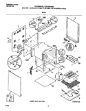 BODY Diagram and Parts List for FEF336WHSB  Frigidaire Range