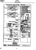WIRING DIAGRAM Diagram and Parts List for FEF357BGWA  Frigidaire Range