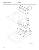 CONTROLS Diagram and Parts List for FEC26C2AQD  Frigidaire Cooktop