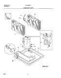 COMPRESSOR PARTS Diagram and Parts List for FAL125M1A1  Frigidaire Air Conditioner