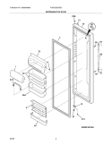REFRIGERATOR DOOR Diagram and Parts List for PHSC239DSB5  Frigidaire Refrigerator
