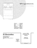 COVER Diagram and Parts List for CFGF368GCA  Frigidaire Range