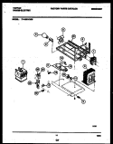 POWER CONTROL Diagram and Parts List for 77-4950-23-05  Tappan Microwave Oven Combo
