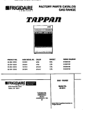 RANGE, GAS Diagram and Parts List for 30-2241-00-05  Tappan Range