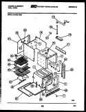 LOWER BODY PARTS Diagram and Parts List for 57-6709-00-03  Tappan Microwave Oven Combo