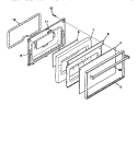 DOOR Diagram and Parts List for GGF325BBWB  Gibson Range
