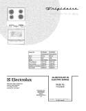 COVER Diagram and Parts List for FES355EBA  Frigidaire Range