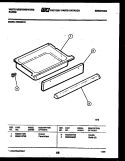 DRAWER PARTS Diagram and Parts List for KS860NKW2  Frigidaire Range