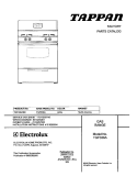 COVER Diagram and Parts List for TGF336ASB  Tappan Range